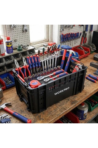 Workpro Wp283028 46lt 55,7x32,2x25cm Üstü Açık Profesyonel Takım Çantası Fr Wp283028