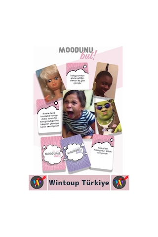 Eğlenceli Genç Yetişkin Arkadaş Yılbaşı Özel Gün Moodunu Bul Mini-girls Night Oyun Kartları 45 Kart