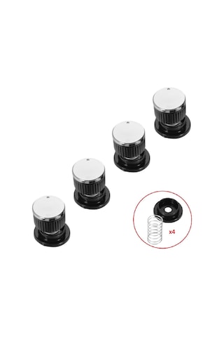 Silverline Uyumlu Düğme 4 Lü Takımı Ankastre Set Üstü Ocak Düğmesi - 551842291