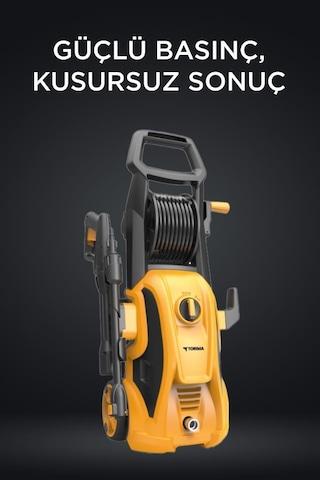 Torima Hpc-01 Sarı Yüksek Basınçlı Oto, Halı, Bahçe Temizleme Ve Yıkama Makinesi 2000w, 150 Bar Sarı