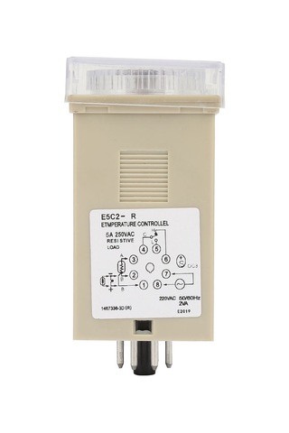 Mufunye E5c2-r20k K Tipi 220vac Dijital Sıcaklık Kontrol Cihazı 0-400 C Akıllı Isıtma Soğutma Regülatörü