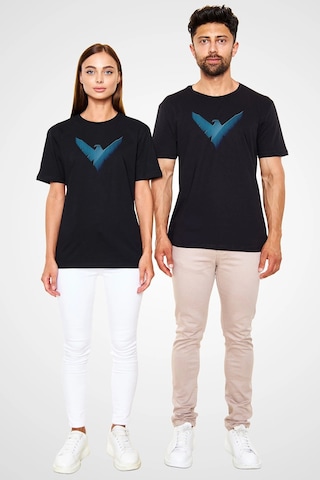 Adrift Nightwing Siyah Unisex Tişört T-shirt Siyah