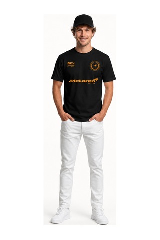 Book Orbook Mclaren Formula 1 Team %100 Pamuk Heavy Cotton Premıum Kalite T-shırt Y347 Siyah