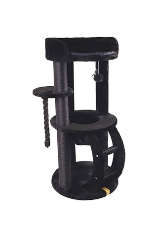 M-pets Panther Premium Suite Kedi Tırmalama Ağacı Siyah 62x62x130 Cm 244-54016.01