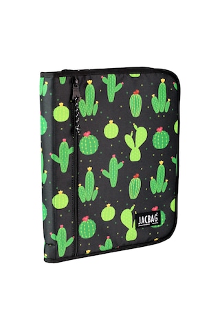Jacbag Organizip-fermuarlı Dosya Çanta A4 Organizer Dosya-kaktüs Tek Renk