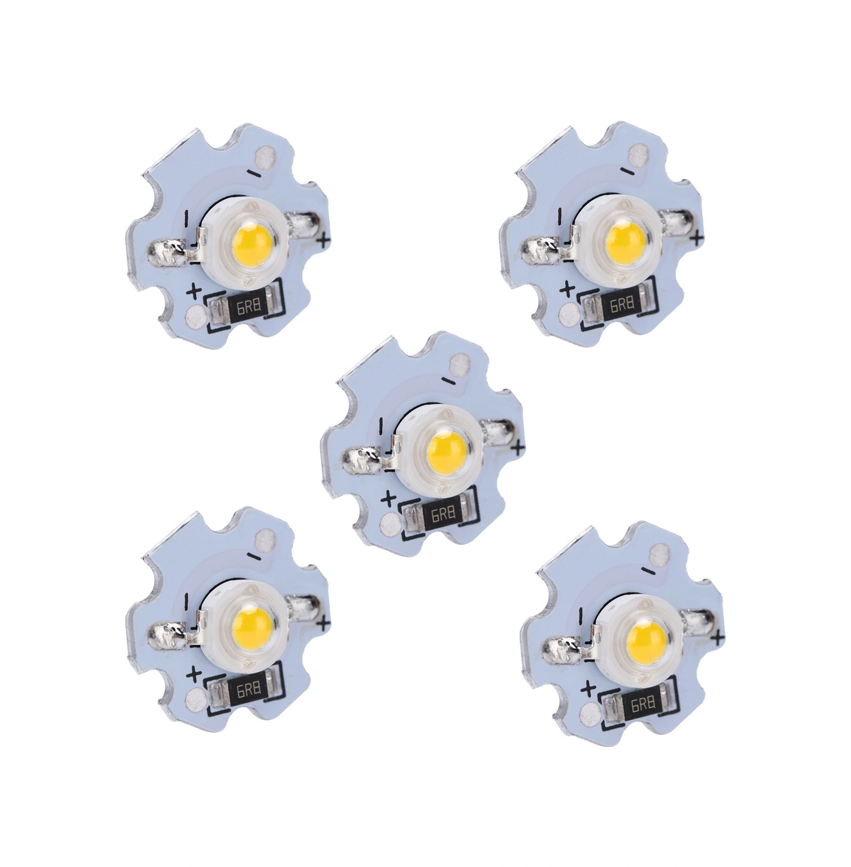 Konesam 25 Adet Axd-1w-5v Islak Beyaz Led Işık Tozu, 1w 200lm Yüksek Parlaklık, Aluminyum Tabanlı, El Feneri/spot Işığı Dıy Uygulamaları İçin İnce Beyaz Işık