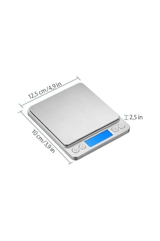 Dijital Hassas Terazi 3 Kg/0.1g Lcd Ekranlı, Şeffaf Kapaklı, Paslanmaz Çelik Platform, Takı, İlaç, Laboratuvar Ve Mutfak İçin Açık Bej