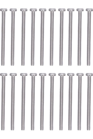 50 Adet M3x40 Yarık Baş Vida Kaiyi Standart