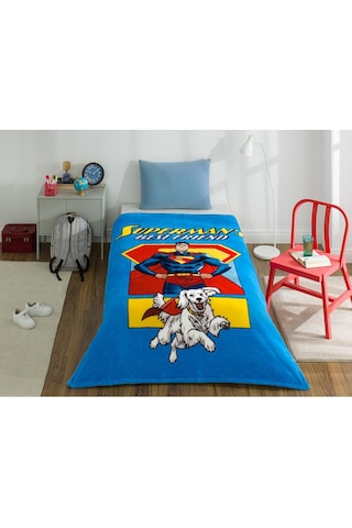 Özdilek Superman Friends Lisanslı Tek Kişilik Çocuk Battaniyesi 150x200 Cm Renksiz