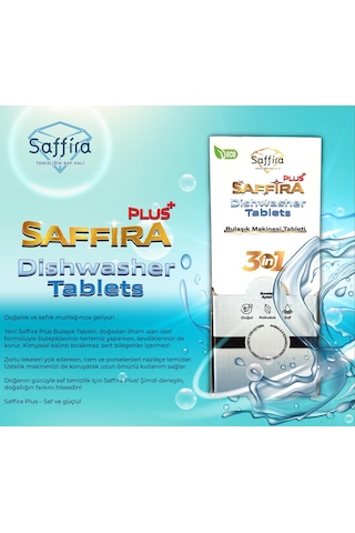 Saffira Plus Bulaşık Tableti 30'lu
