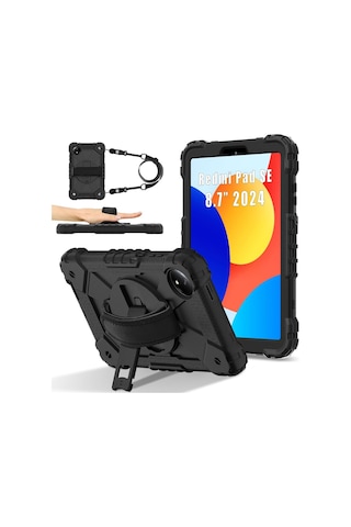 Xiaomi Redmi Pad Se 8.7inç Kılıf Defender Askılı Pars Case Fuji X510 X515 X710 X715 Kılıf