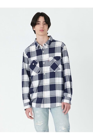 Levi's Erkek Ekose Gömlek Relaxed Fıt Western Gough Plaıd Naval A A1919-0037-5218 Multi-color