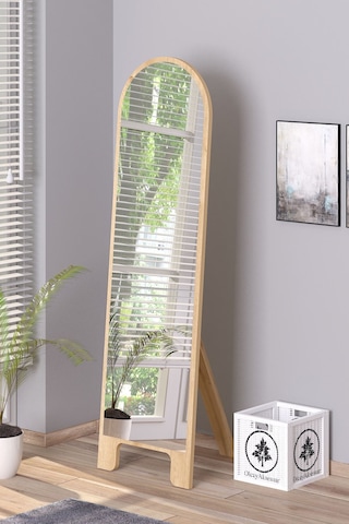 Sonomo 120x43 Cm Ayaklı Tek Kubbeli Salon Antre Çocuk Odası Banyo Wc Yatak Odası Boy Aynası Sonomo