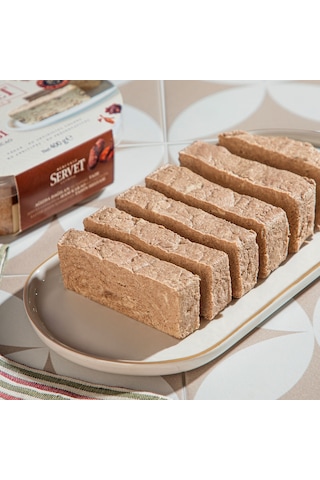 Servet Rafine Şeker İlavesiz Kakaolu Taze Tahin Helvası 400 G