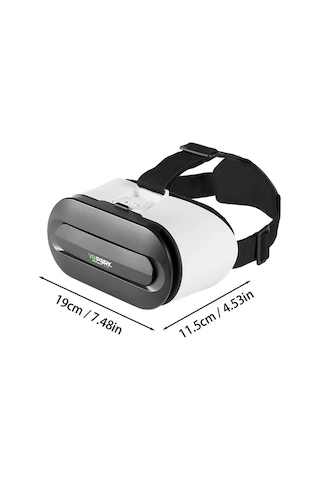 Xuweiwei 2025 Vr Başlığı Y03 Entegre Sinema Ses Kalitesi Rahat Baş Kayışı Kablosuz Oyun Kumandası Şık Siyah Beyaz Tasarım Batarya Gerektirmeyen