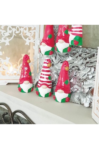 3 Lü Gnome Cüce Yılbaşı Süsü Ve Biblosu