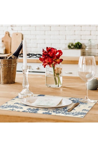 Ülke Baskı Placemats 4 Paket Ev Mutfak Masası, 12 X 18 İnç 12x20 İnç