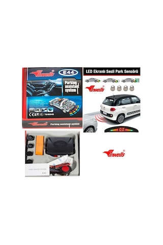 Inwells Park Sensörü E44 Türkçe Konuşma Uyarılı Siyah