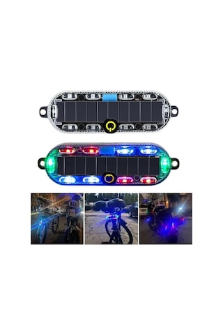 Powermaster Pm-25928 Bisiklet-motosiklet Solar Rgb Flaşör Led Işık