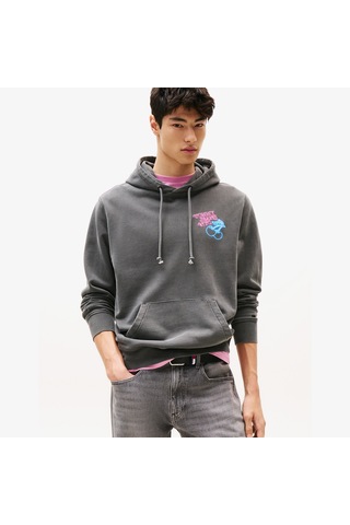 Tommy Hilfiger Back Logo Erkek Gri Sweatshirt Dm0dm21798 Gri
