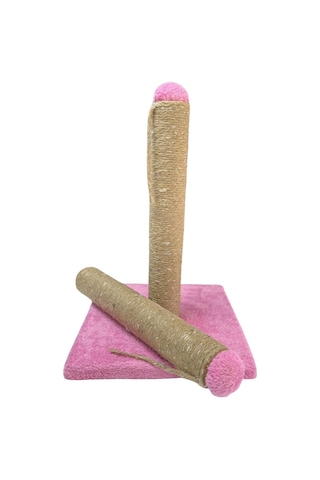 Pembe Kedi Tırmalama Tahtası Yedek Borulu-42cm