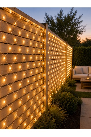 Led Ağ Işık Dekoratif File Aydınlatma Balkon Oda Ve Bahçe Süsleme Yeni Nesil Çr
