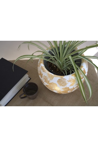 Çömlek Vazo 22x24 Cm Toprak Vazo Dekoratif Vazo