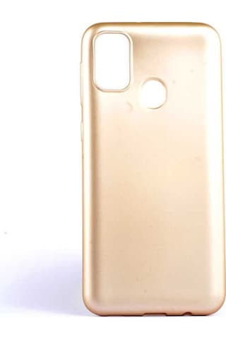 Samsung Uyumlu Galaxy M30s Kılıf Zore Premier Silikon Kapak Gold