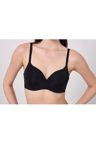 Freshness Msf02 Geniş Sırt Kuşaklı Lazer Kesim Sütyen Siyah