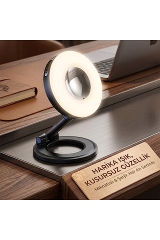 Kompakt Canlı Yayın Ve Güzellik Işığı - Magsafe Uyumlu Manyetik Tasarım