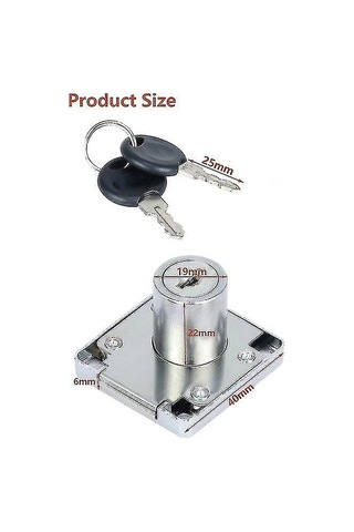 Adet Kam Kilidi, 22 Mm Çinko Alaşımlı Dolap Kilidi, Güvenlik Silindirli Dolap Çekmece Kilidi Anahtarlar Aynı Değil Seti