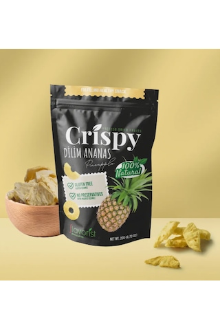 Dondurularak Kurutulmuş Ananas Dilimleri 20 Gram 2'li Paket