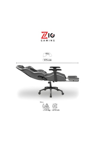 Zio Venom Xl Profesyonel Oyuncu Koltuğu - Antrasit / Siyah - 1595b0481