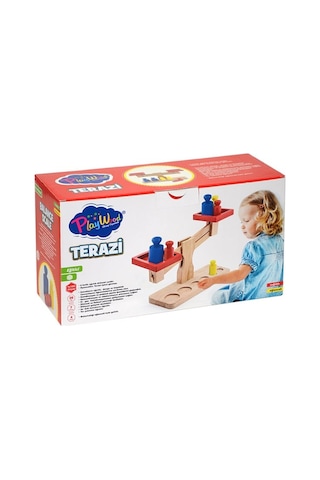 Playwood Ahşap Terazi Eğitici Çocuk Oyuncak Monbtessori