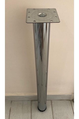 Metal, 71 Cm Krom Kaplama Bingolu Masa Ayağı 4 Adet