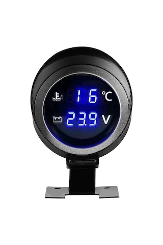 Yifomall Araçlar İçin 2'li Kombine Dijital Gösterge - Su Sıcaklığı Ve Voltmetre 9-36v