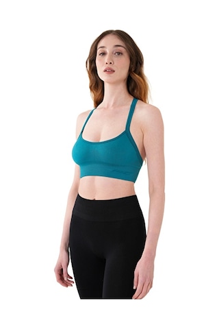 Musclecloth Nova Seamless İpli Bra Cool Blue