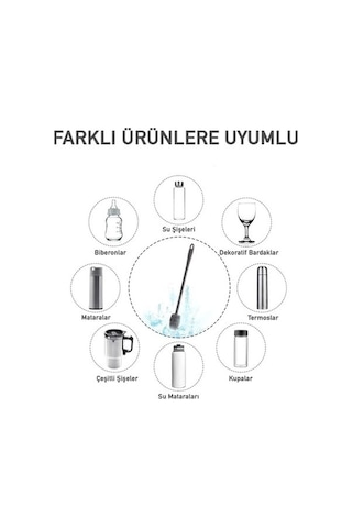 Flybuy Bosphorusboutique Silikon Lichen Temizlik Fırçası Biberon Ve Şişe Fırçası