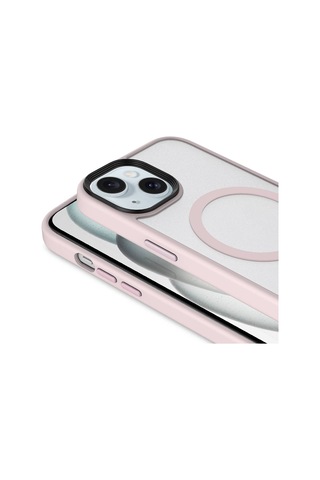 Apple Uyumlu iPhone 14 Kılıf Mat Arka Yüzey Wireless Şarj Özellikli Zore Flet M-safe Kapak Siyah
