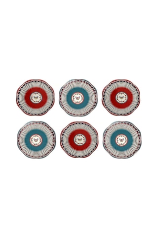 Liora Bone 27cm 6 Lı Tabak Seti Çok Renkli