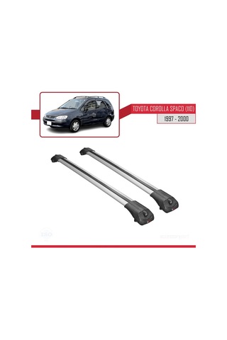 Toyota Corolla Spacio E110 1997-2000 Arası İle Uyumlu Ace-1 Ara Atkı Tavan Barı Gri