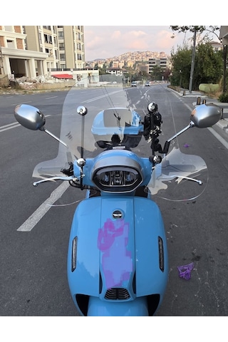 Motocam Rks Lt 50 Pro Ön Cam 2023-2026 Model 45cm Şeffaf Renkli 4mm Elcikli Aparatsız