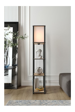 Ravilo Sakura Raflı Lambader Meşe, 1. Sınıf Mdf Ve Pvc Başlık