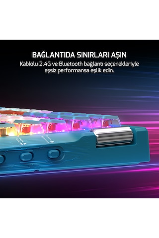 Gamepower Sense Tkl Rgb Wireless/bluetooth/kablolu Mekanik Red Sw