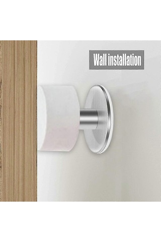 Adet Kendinden Yapışkanlı Kapı Stoperi Sağlam Paslanmaz Çelik Kauçuk Stoper Beyaz Diğer