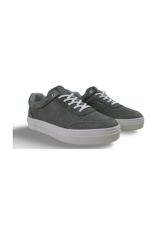 Erkek Hakiki Deri Sneaker Yeşil