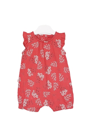 Caramell Bebek Tulumu - Tk7067 Little Flower - Kiremit