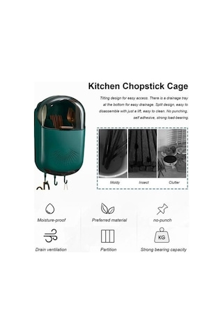 Novahub Turuncu Mutfak Çatal Kaşık Tutucusu, Drenaj Tepsili Yemek Çubukları Montaj, Güçlü Kapasiteli Ev Aksesuarı Turuncu