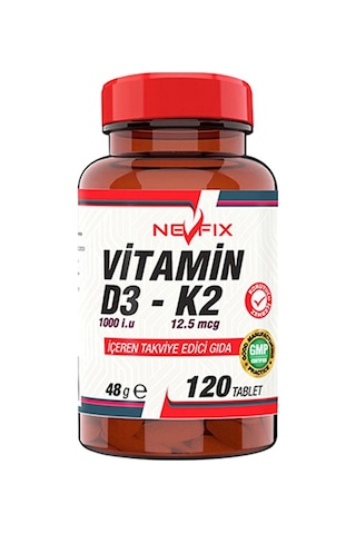 Nevfix Vitamin D3-K2 120 Tablet & Nevfix Vitamin D3 Sıvı Sprey