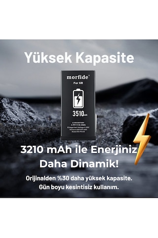 Morfide Apple Uyumlu iPhone Xr 3510mah Yüksek Kapasiteli Batarya